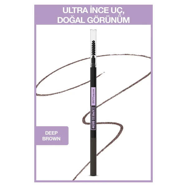Maybelline Brow Ultra Slim 05 Deep Brown Kaş Kalemi - Görsel 6