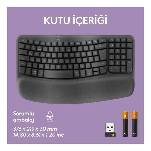 Logitech Wave Keys 920-012311 Q Kablosuz Klavye - Görsel 2