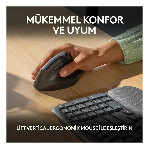 Logitech Wave Keys 920-012311 Q Kablosuz Klavye - Görsel 3