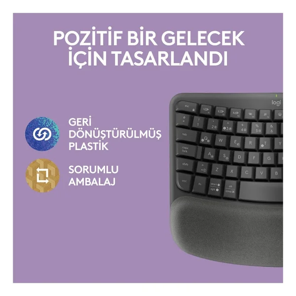Logitech Wave Keys 920-012311 Q Kablosuz Klavye - Görsel 8