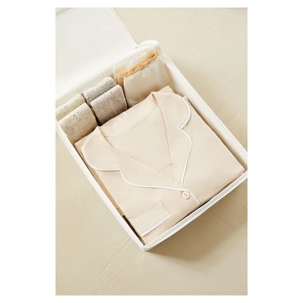 Home Wave 2'li Gri Pötikare Destekli Kutu Hurç Set 45 X 55 X 18 Cm - Görsel 4