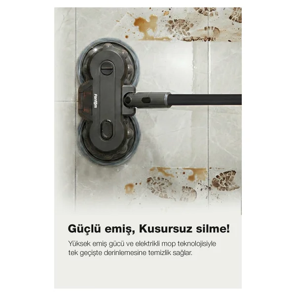 Fantom Pluto P 6100 Plus Cyclone Islak Kuru Siyah Elektrikli Dikey Süpürge - Görsel 6