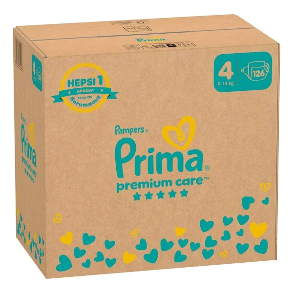 Prima Premium Care 4 Numara Maxi 126'lı Bebek Bezi - Görsel 2