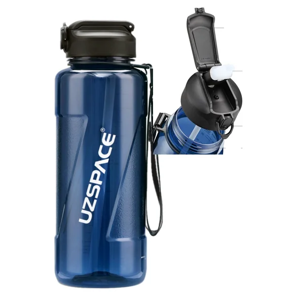 Uzspace 6058 Siyah 1500 Ml Tritan Pipetli Matara - Görsel 7