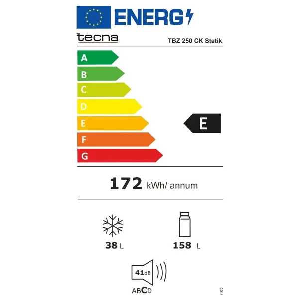 Tecna Tbz 250 Ck Çift Kapılı Buzdolabı - Görsel 5