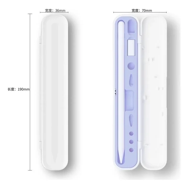 Apple Pencil, Samsung S Pen, Microsoft Surface Pen, Huawei M Pen Uyumlu Tablet Kalemi Kutusu Taşıma Çantası - Beyaz - Görsel 10