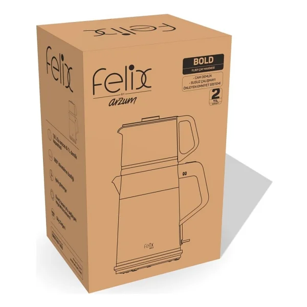Felix Bold Fl301 1650 W Cam Demlikli Çay Makinesi - Görsel 4