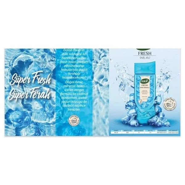 Dalan Duş Jeli Fresh Deniz Minerali 450 Ml X 3 Adet - Görsel 3