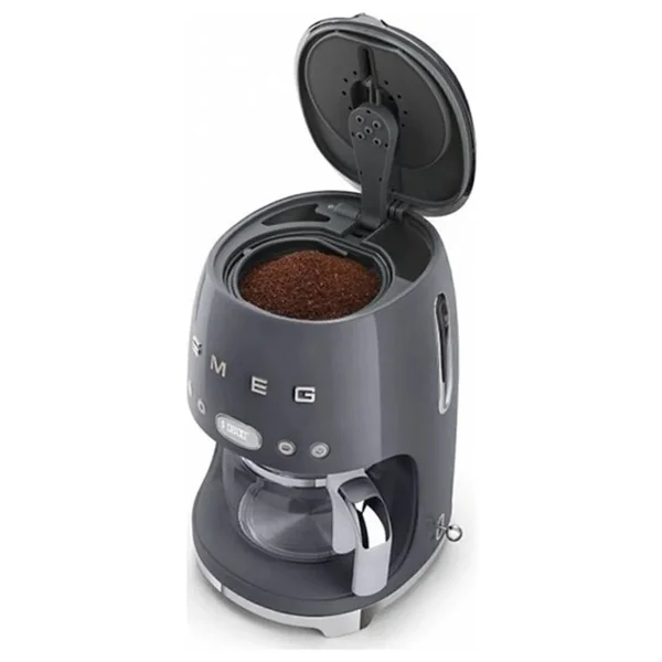 Smeg Dcf02greu Retro Gri Filtre Kahve Makinesi - Görsel 4