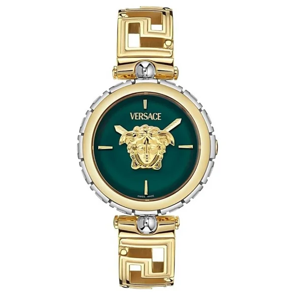 Versace Medusa Jewel Vrscve0b00325 Altın-Yeşil Kadın Kol Saati - Görsel 7