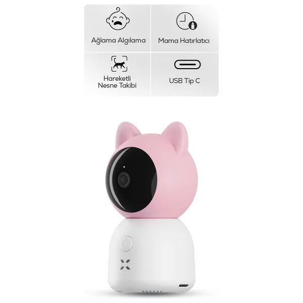 Xenon Smart X7202 3 Mp Bebek Gece Görüşlü Ip Wi-Fi Güvenlik Kamerası - Görsel 2