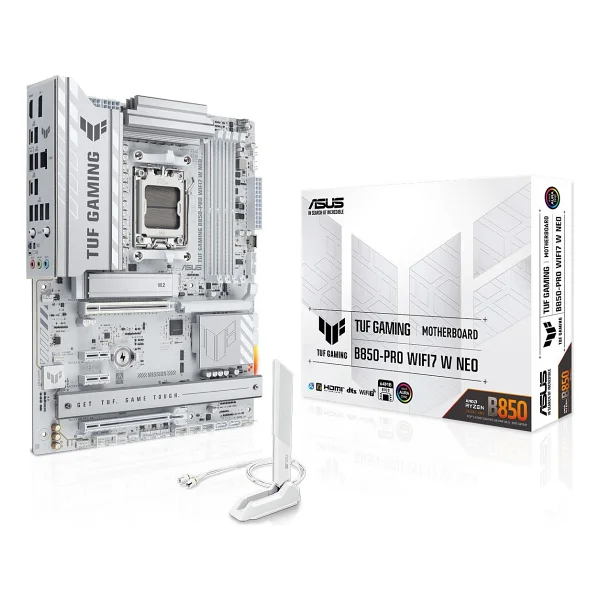 Asus Tuf Gaming B850-Pro Wıfı7 W Neo AMD Am5 DDR5 Atx Anakart - Görsel 5