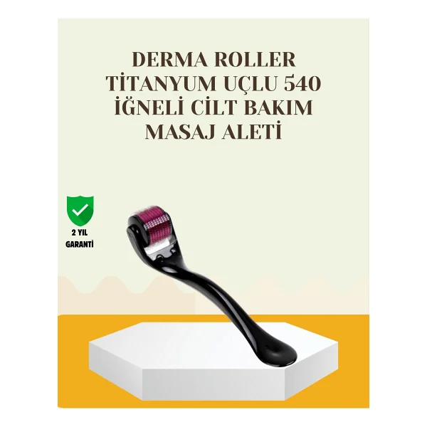 Titanyum Dermaroller 540 Iğne Cilt Onarım Ve Kolajen Üretim Desteği - Görsel 6