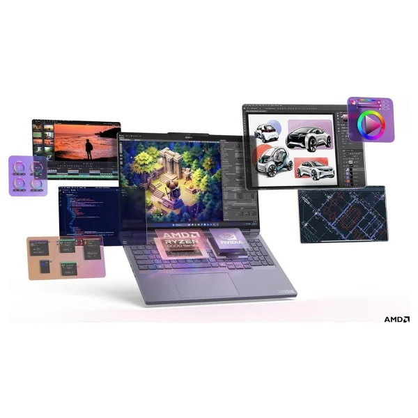 Lenovo Thinkbook 16p G6 Adr 21u00013tx Ryzen 9 8940hx 16 GB 512 GB SSD Rtx5060 16" Wqxga Notebook - Görsel 7