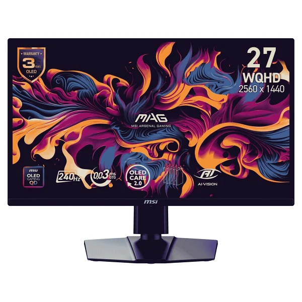 Msı Mag 272qp Qd-OLED X24 26.5" 0.03 Ms 2k 240 Hz Oyuncu Monitörü - Görsel 2