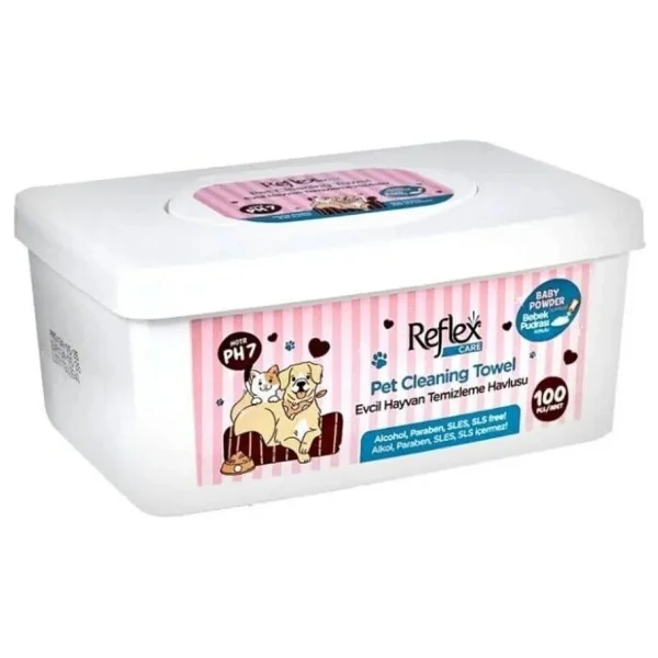 Reflex Care Kedi & Köpek Temizleme Mendili 100 Lü Alkol Ve Paraben İçermeyen Ph7 - Görsel 4