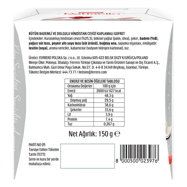 Raffaello Çikolata 150 Gr - Görsel 2