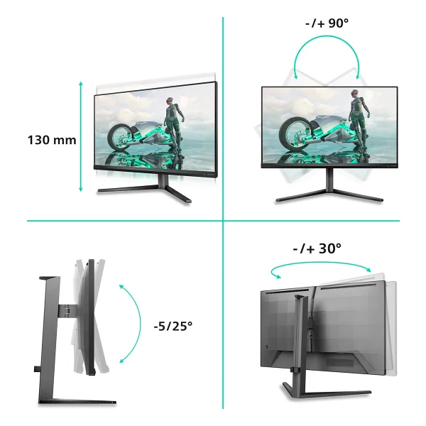Philips Evnia 27m2n3800a 27" 1 Ms 4K 160 Hz - Full HD 320 Hz Ips Oyuncu Monitörü - Görsel 7