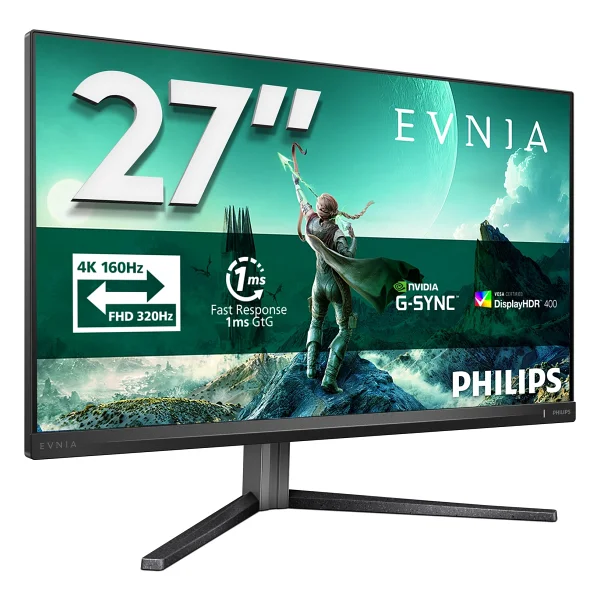 Philips Evnia 27m2n3800a 27" 1 Ms 4K 160 Hz - Full HD 320 Hz Ips Oyuncu Monitörü - Görsel 2