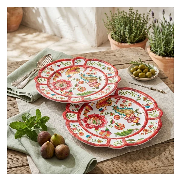 Lucky Art Bellus 28 Cm 2'li Melamin Servis Tabağı - Görsel 3