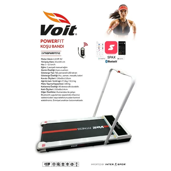 Voit Powerfit Uzaktan Kumandalı Koşu Bandı - Görsel 7