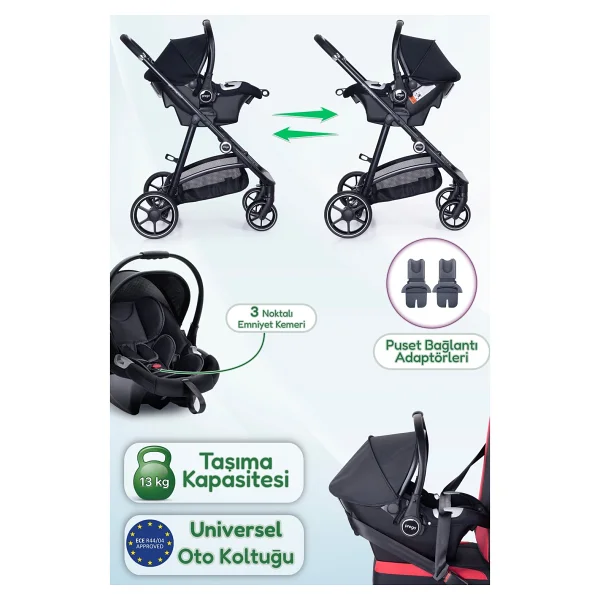 Prego Stein Travel Sistem Bebek Arabası - Görsel 2