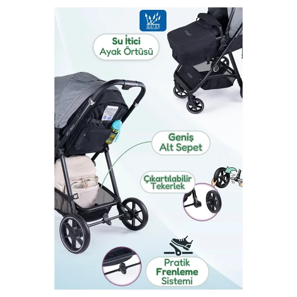 Prego Stein Travel Sistem Bebek Arabası - Görsel 4