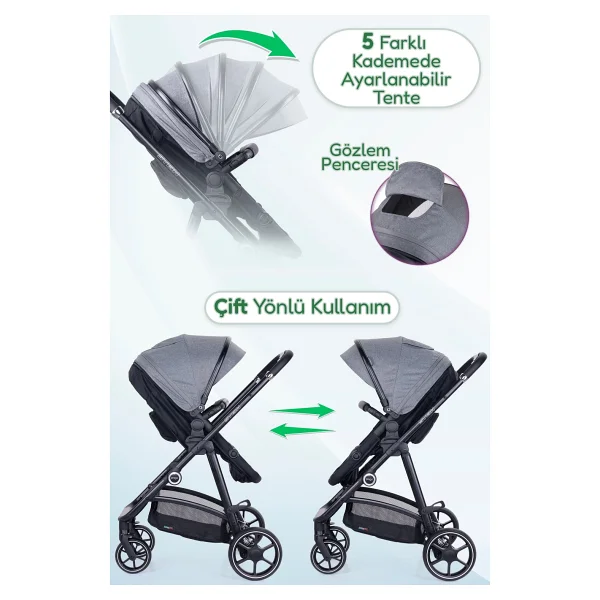 Prego Stein Travel Sistem Bebek Arabası - Görsel 6