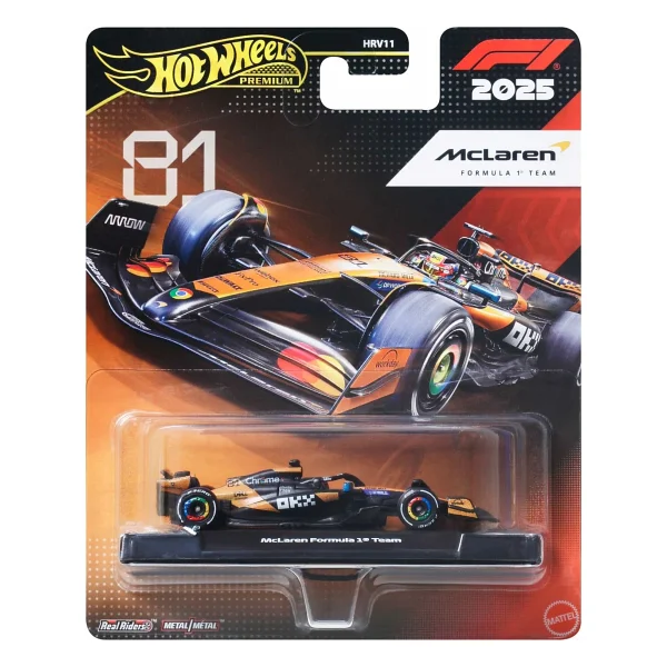 Hot Wheels Premium Mclaren Formula 1 Team Hrv11-Jkd81 - Görsel 5