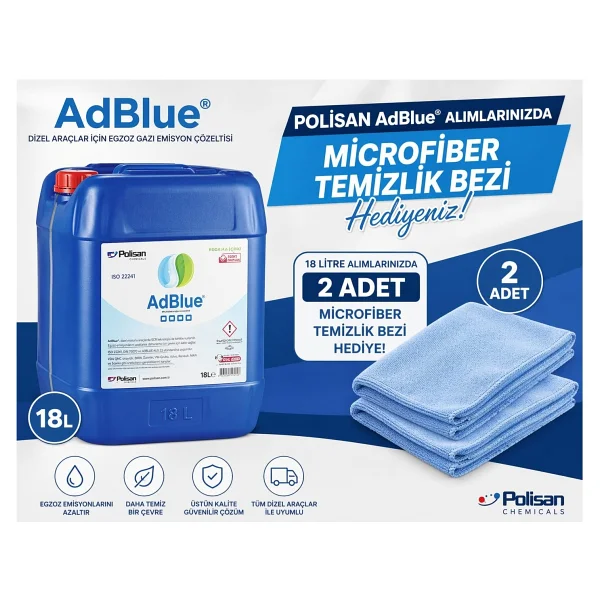 Polisan Adblue Dizel Araçlar İçin Emisyon Azaltıcı Sıvı - 18 Lt. - Görsel 2