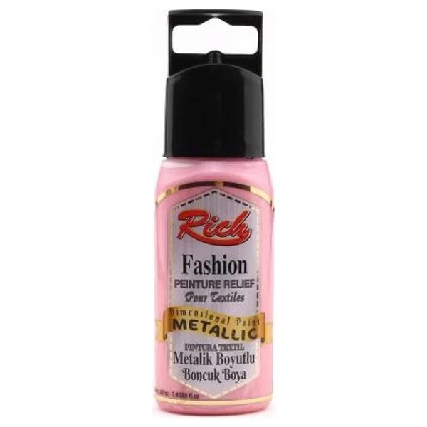 Rich Boyutlu Boncuk Boya 60 Ml. 004 Opak Pembe - Görsel 7