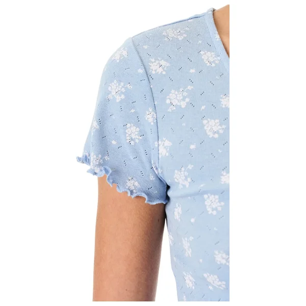Penti Mavi Coralie Pointel Pamuklu Şortlu Pijama Takımı - Görsel 3