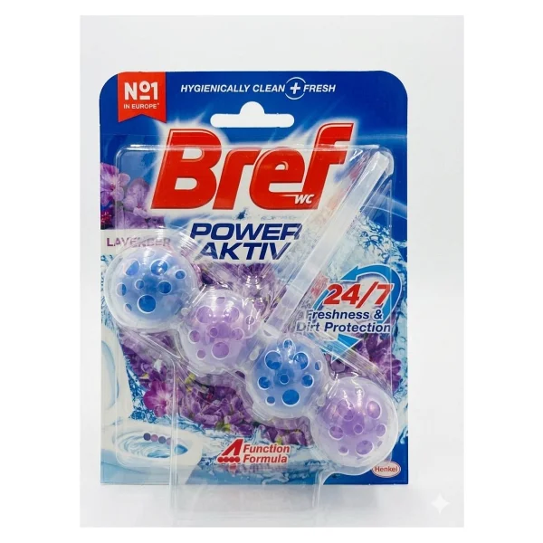 Bref Wc Power Aktiv Tekli Paket Katı Tuvalet Bloğu Lavanta, Lavanta 1 - Görsel 7