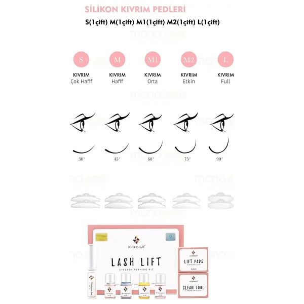 Iconsign Lash Lift Lifting Kirpik Perma Seti - Görsel 5