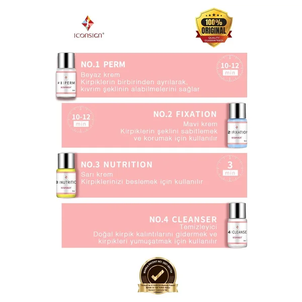 Iconsign Lash Lift Lifting Kirpik Perma Seti - Görsel 8