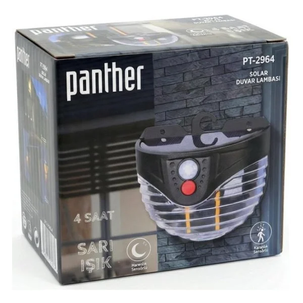 Panther Pt-2964 LED Sensörlü Solar Bahçe Aydınlatması - Görsel 3