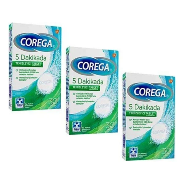 Corega Diş Protezi Temizleyici Tablet 30'lu- 3 Adet - Görsel 7