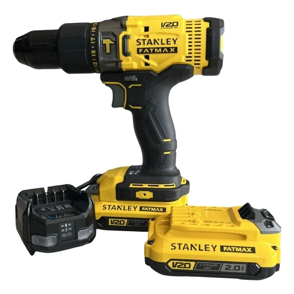 Stanley Fatmax Scd718d2a 18v V20 2.0 Ah Çift Akülü Darbeli Matkap + 83parça Aksesuar - Görsel 4