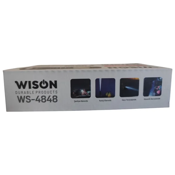 Wison WS-4848 Şarjlı El Feneri 1500 Lumen Zoomlu Mıknatıslı Profesyonel Fener - Görsel 5