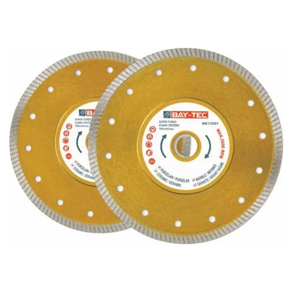 Bay-Tec Bay-Tec Süper Turbo Elmas Testere / Ince 115mm Mk0281 (1 Adet) - Görsel 2