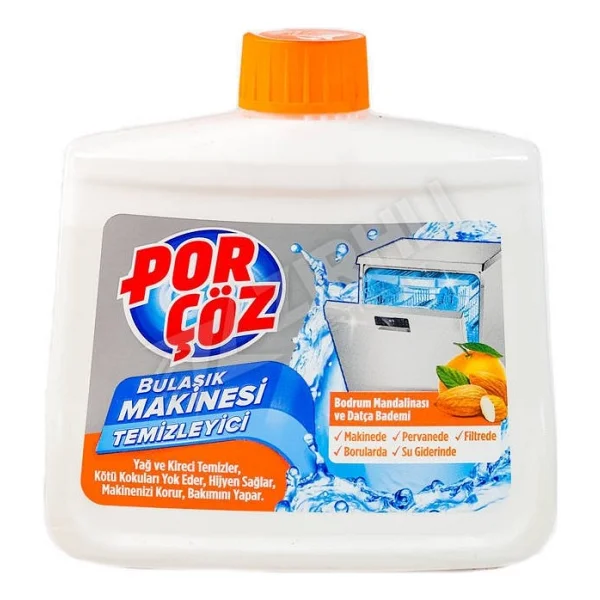 3 Adet Porçöz Bulaşık Makinesi Temizleyici 250 ml Bodrum Mandalina Datça Bademi - Görsel 2