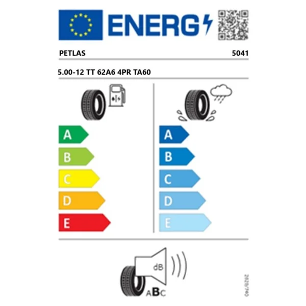 Petlas Ta60 62a6 5.00-12 Tt 4pr Çapa Makinesi Lastiği - Görsel 5
