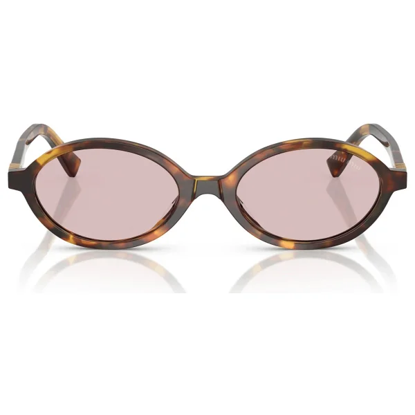 Miu Miu Regard 04zs 14l4ı0 Honey Havana-Pink Kadın Güneş Gözlüğü - Görsel 8