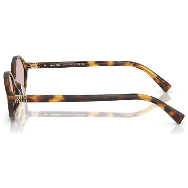 Miu Miu Regard 04zs 14l4ı0 Honey Havana-Pink Kadın Güneş Gözlüğü - Görsel 9