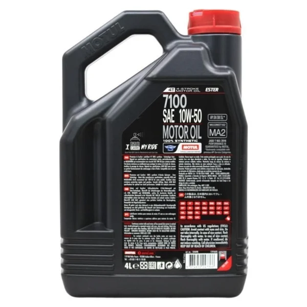 Motul 7100 10w-50 4t 4 Lt Motosiklet Yağı - Görsel 4