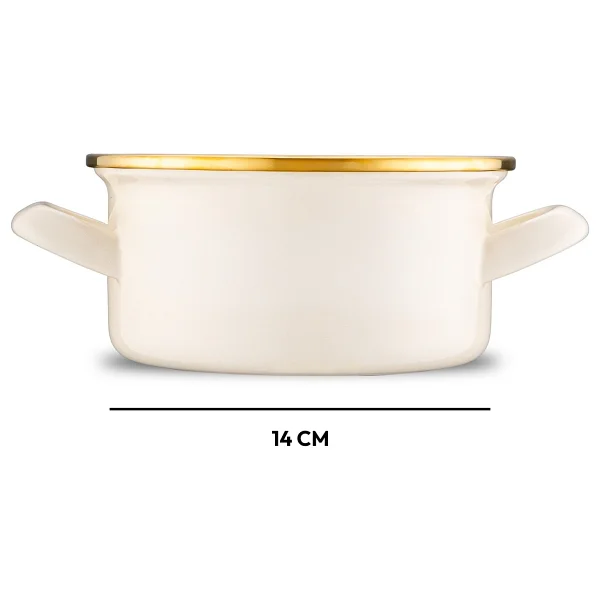 Emsan Retro 14 Cm Emaye Midi Tencere Seti - Görsel 6