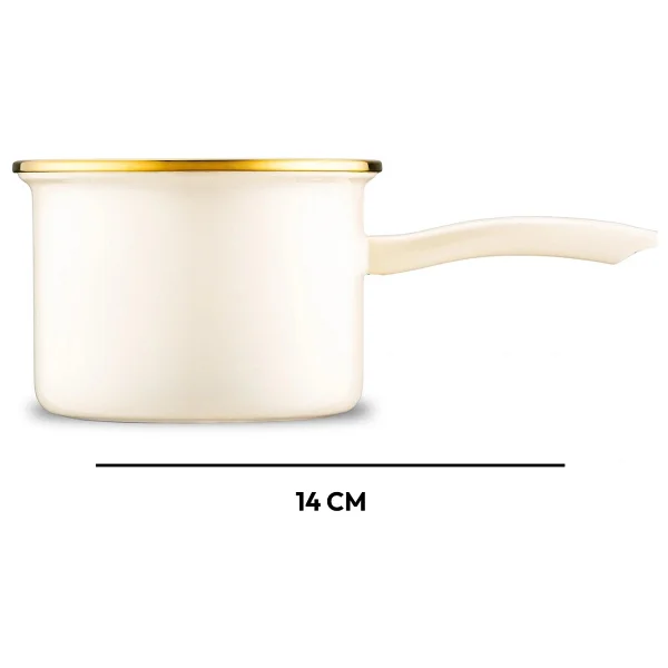 Emsan Retro 14 Cm Emaye Midi Tencere Seti - Görsel 7