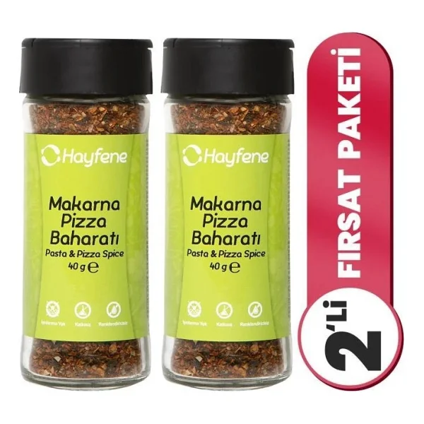 Hayfene 2'li Makarna & Pizza Baharat Seti - 80 Gr - Görsel 2