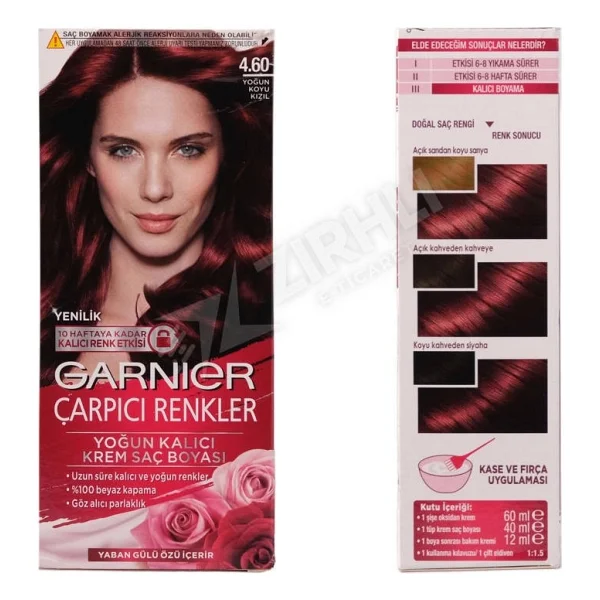 Garnier Çarpıcı Renkler 4.60 Yoğun Koyu Kızıl Saç Boyası - Görsel 3
