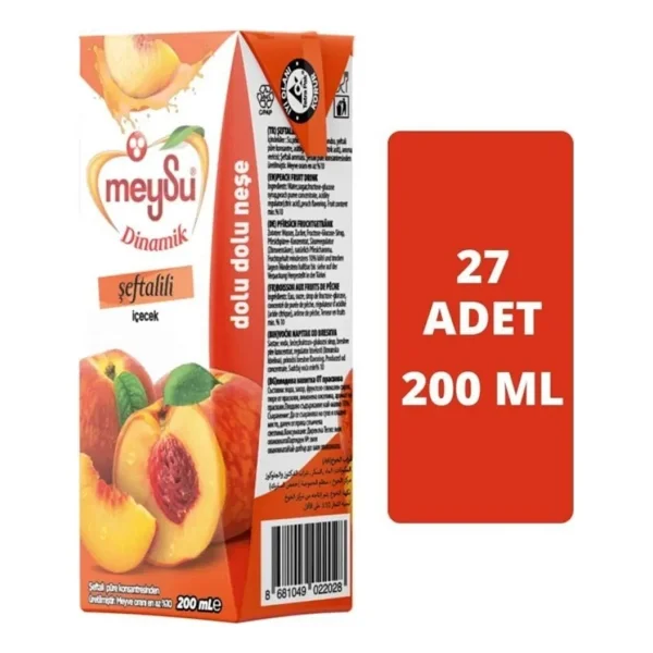 Meysu Dinamik 200 Ml 27'li Paket Şeftali Nektarı - Görsel 2